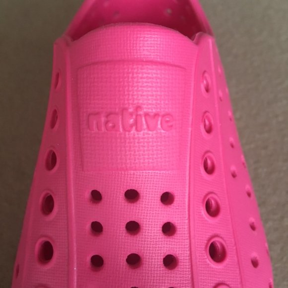 Native Jefferson Girls Vegan Child Hollywood Pink Kid's Clog New, Size 3, 4 - Picture 7 of 8
